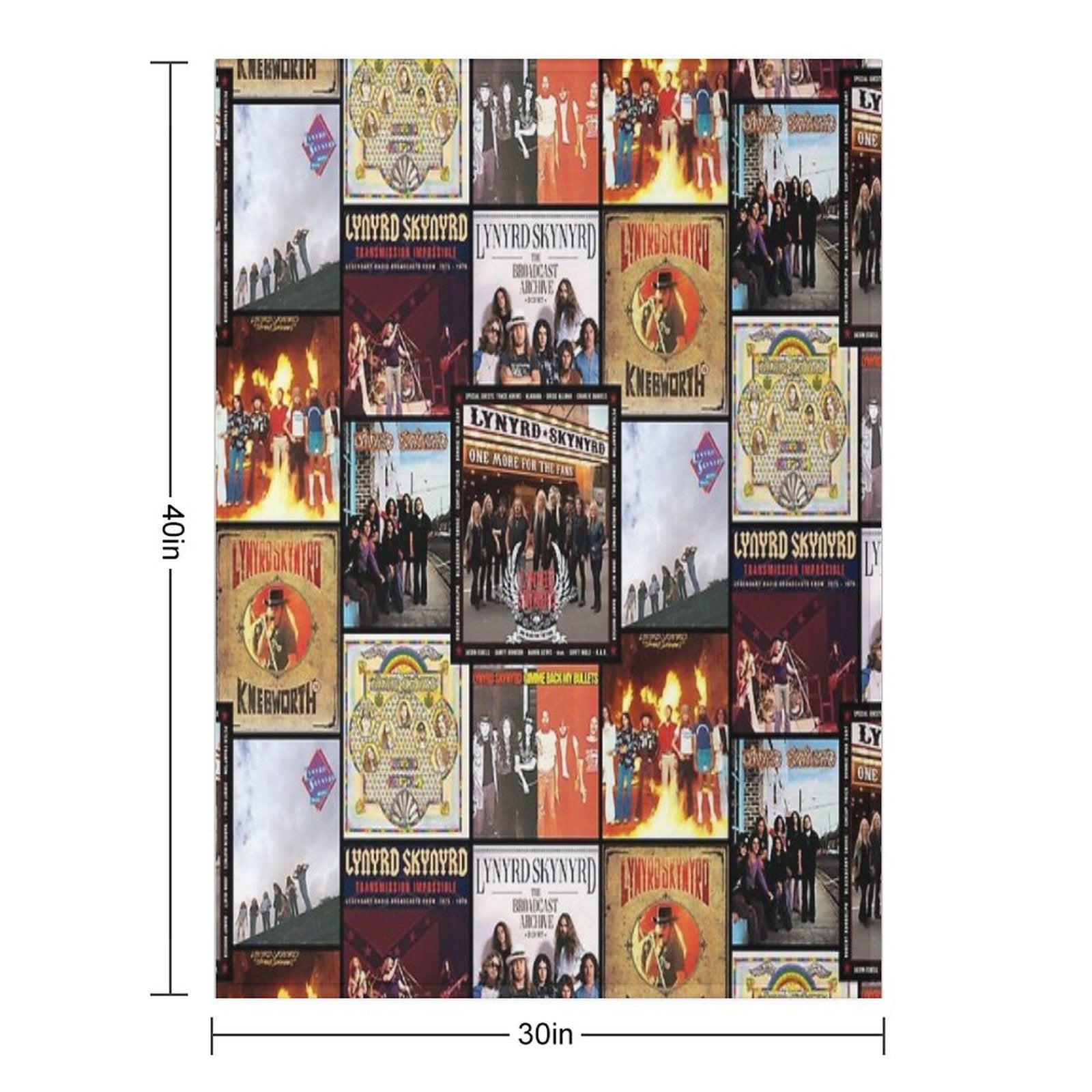 Greatest Albums Sustainable Throw Blanket