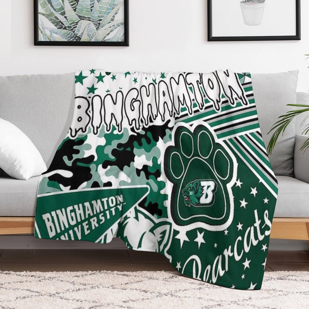 Binghamton University Wrinkle-free Throw Blanket