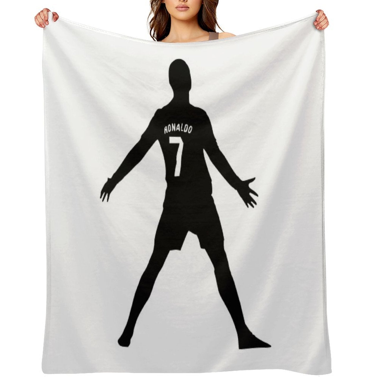 Christiano Ronaldo  CR7  Shadow Design Machine-washable Throw Blanket