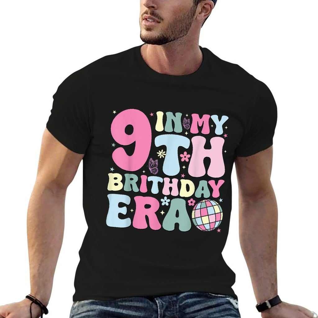 In My 9th Birthday Era Nine Bday 9 Year Old Birthday Girl  Eco-friendly Material T-Shirt