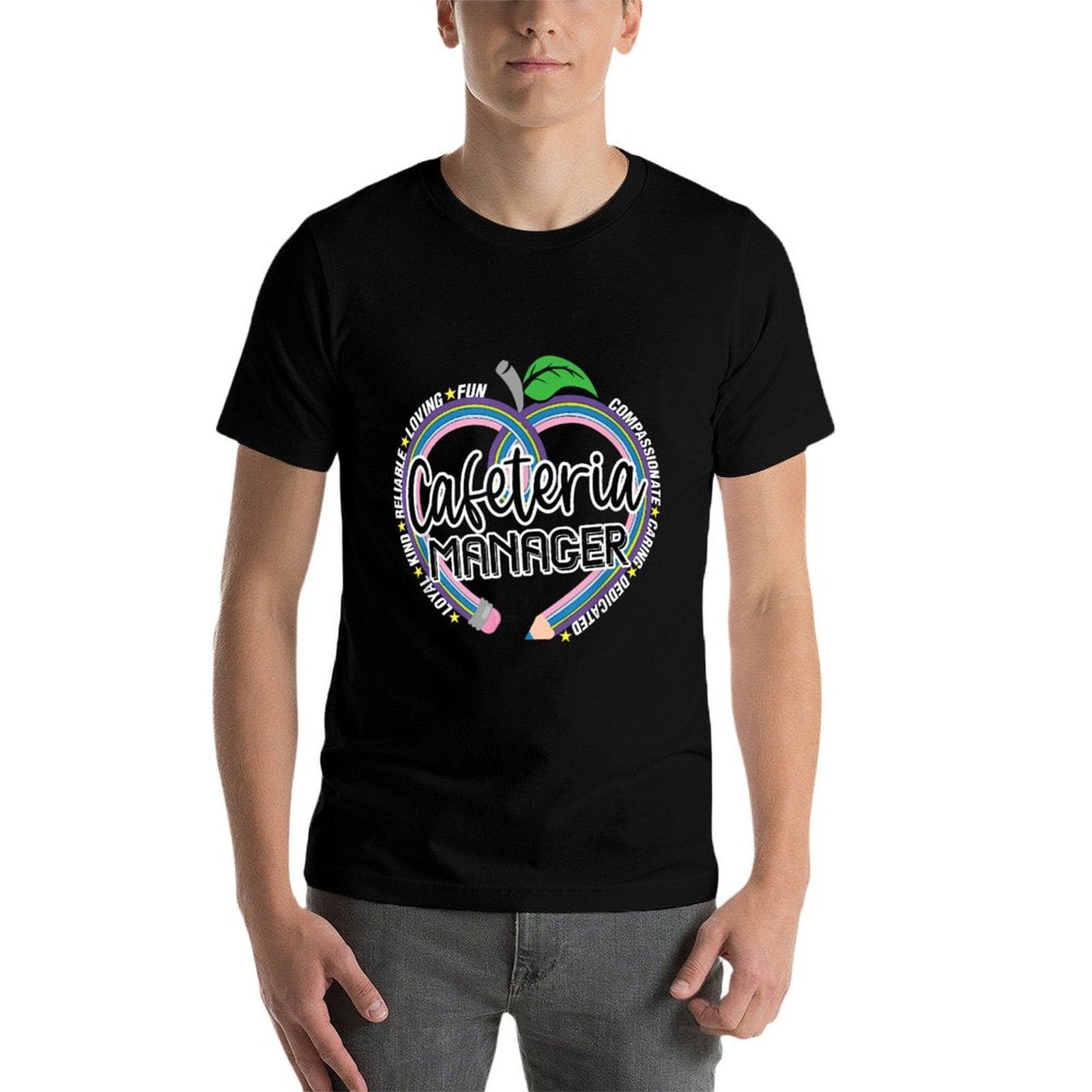 Cafeteria Manager School Lunch Lady Hero Team Food Services  Odor-resistant T-Shirt