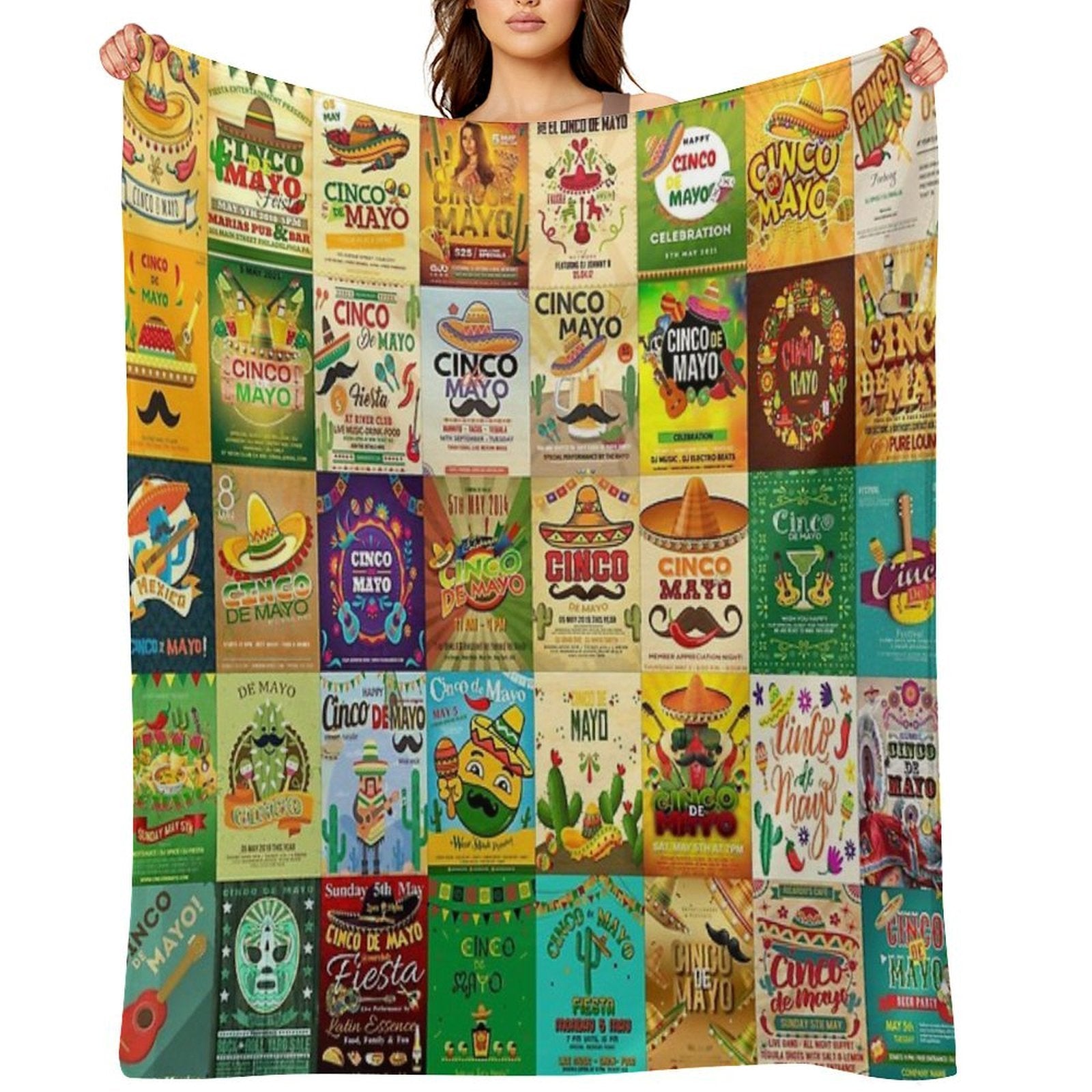 Cinco De Mayo Gift-ready Throw Blanket
