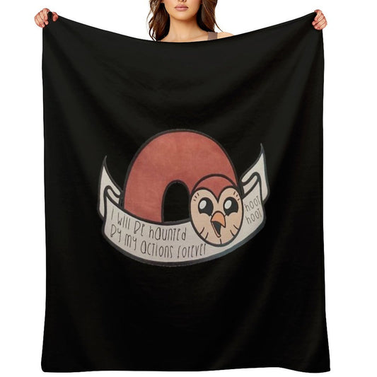 GOOD OWL Perfect Gift  Owl House Gift for Fans Wrinkle-free Throw Blanket
