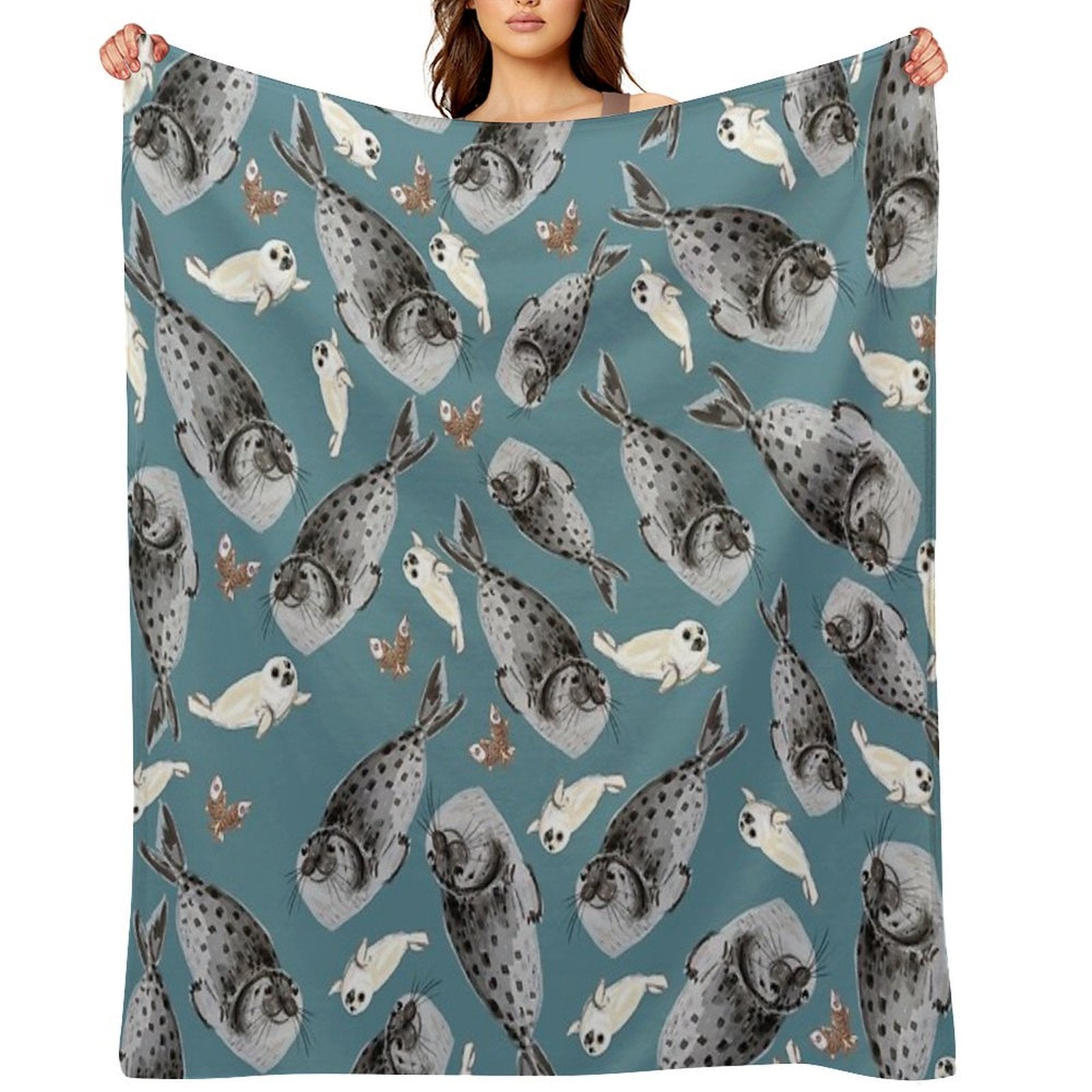 Common Seal Eco-conscious Throw Blanket