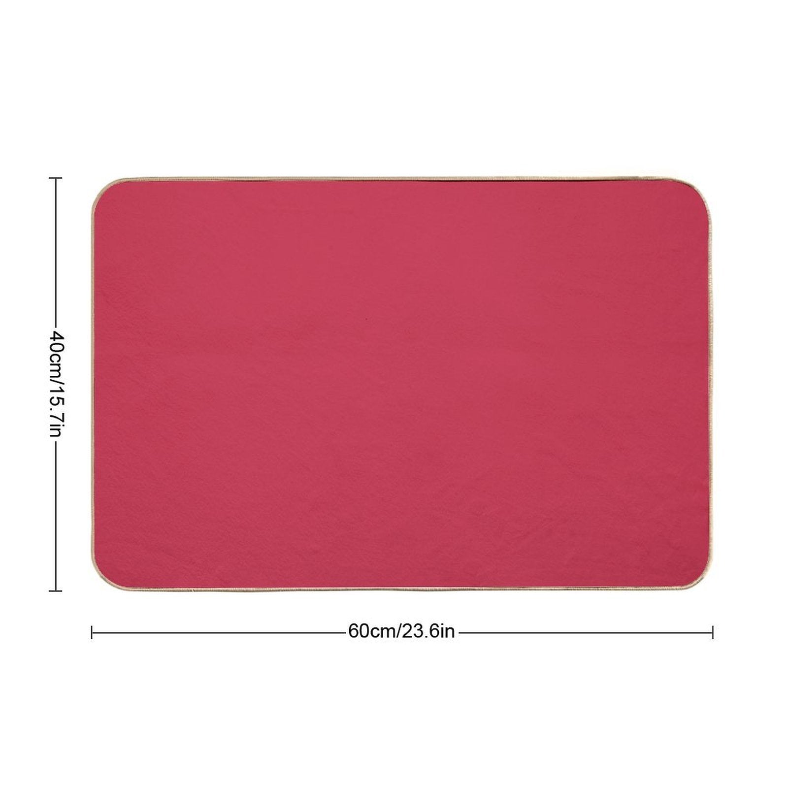 Raspberry Color  Odorless Bath Mat