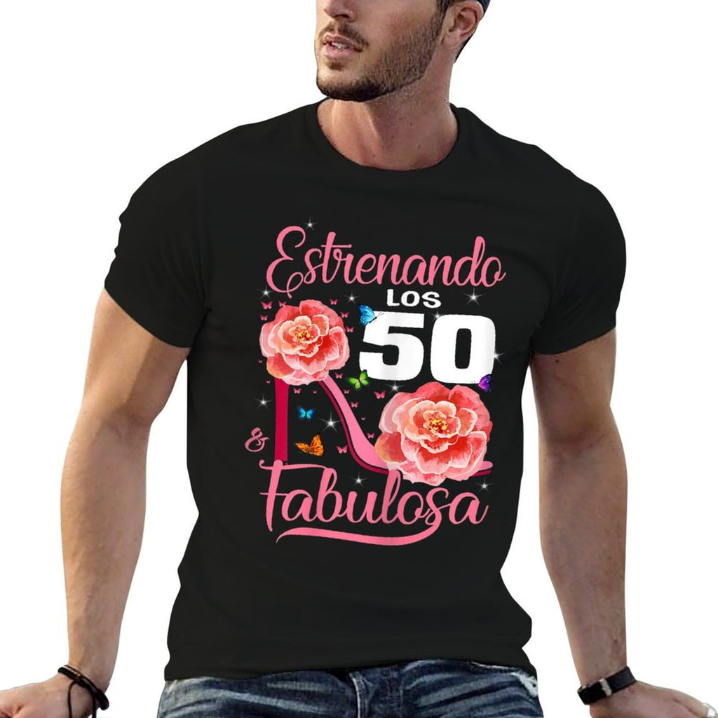 Womens Cumpleaños 50 Mujer Fabulosa Español 50th Birthday Spanish  Quick-drying T-Shirt