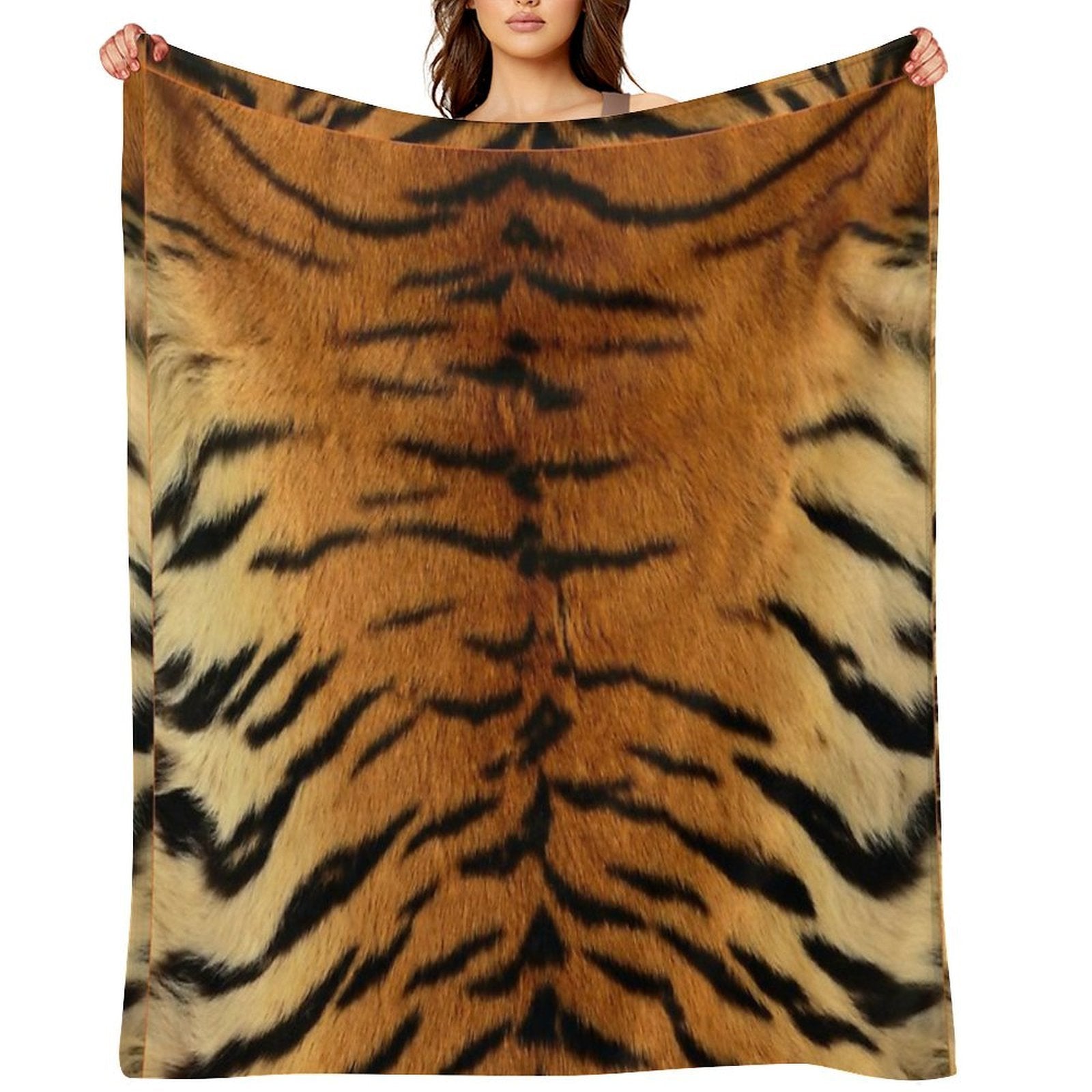 Wild Tiger Pattern Durable Throw Blanket