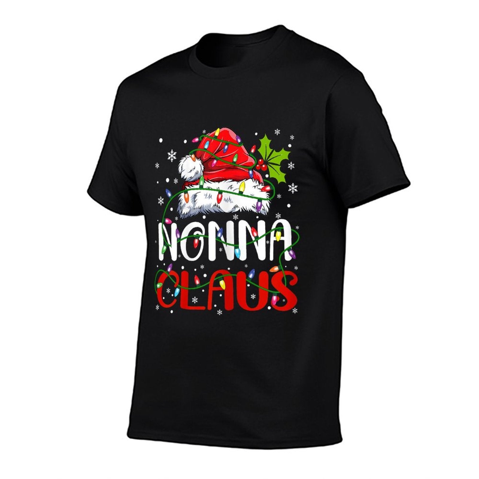 Nonna Claus Christmas Santa Matching Family Xmas Pajamas  Breathable T-Shirt