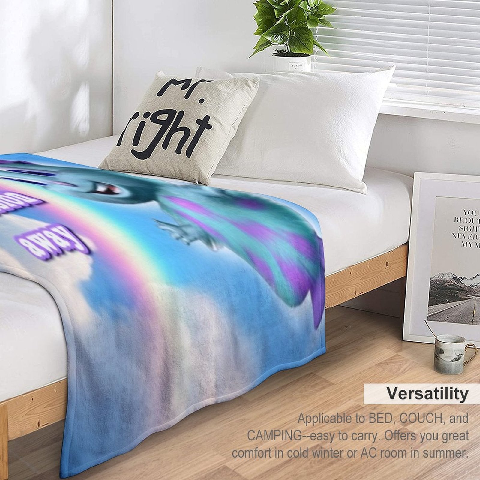 A Bibble A Days Keeps The Depression Away Plush Throw Blanket