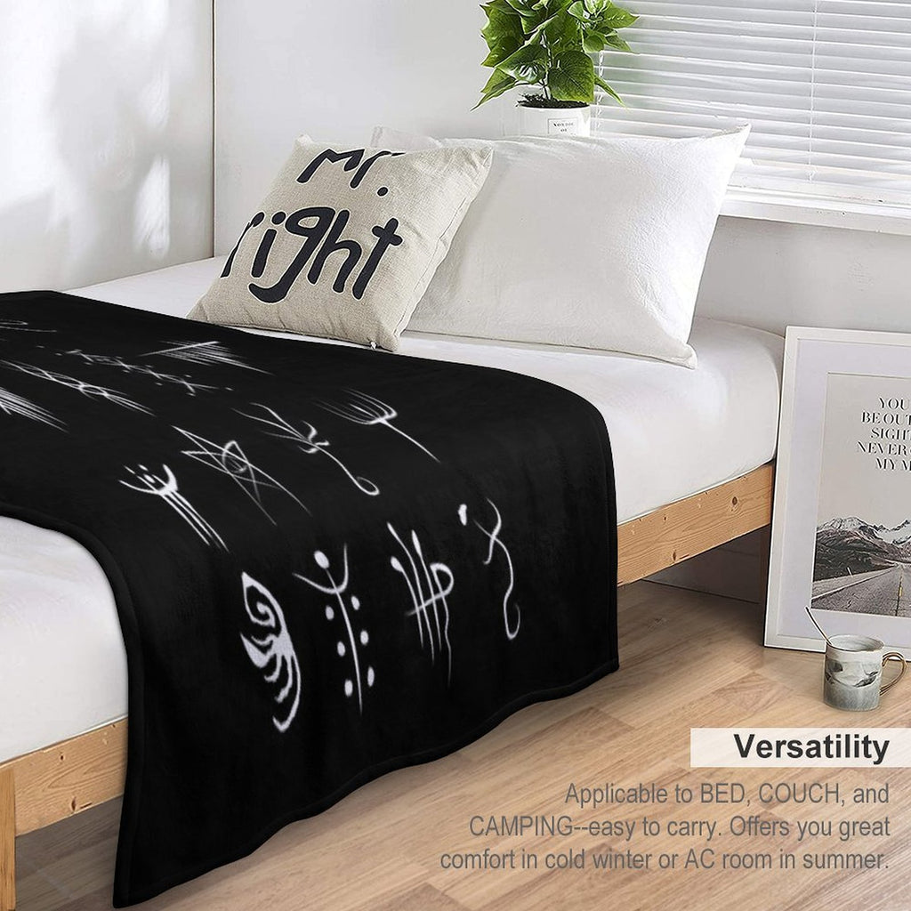 Bloodborne Caryll Runes Plush Throw Blanket