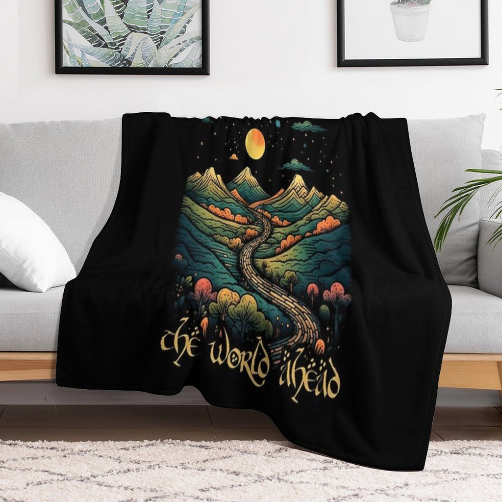 Home Is Behind, The World Ahead - Start Night - Fantasy Shrink-resistant Throw Blanket