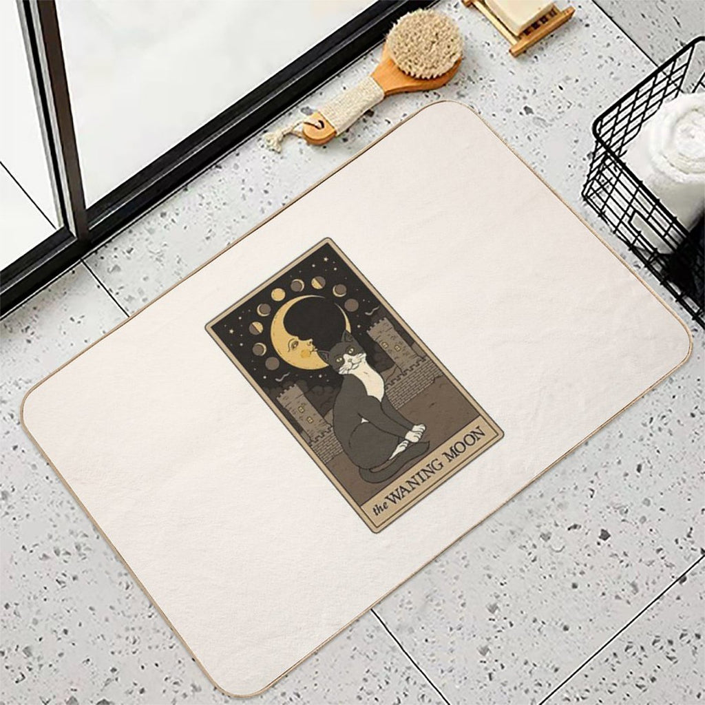 The Waning Moon Cat  Rapid-Drying Bath Mat
