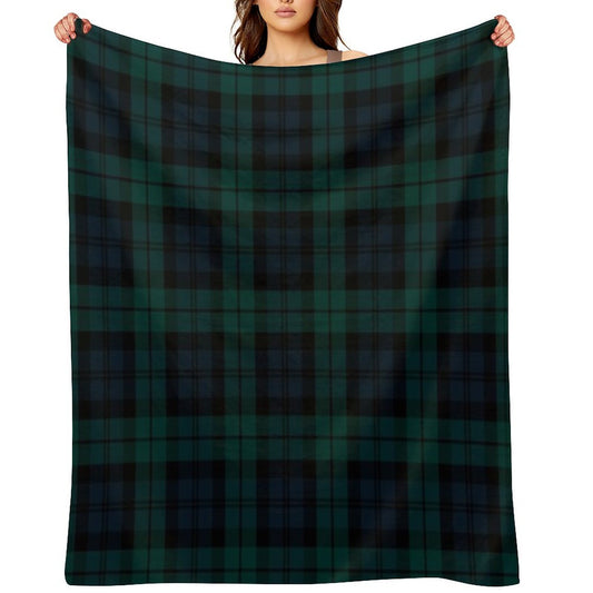 Black Watch Tartan Plaid Pattern Comfort Throw Blanket