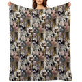 Cursed Cat Collage Compact Throw Blanket