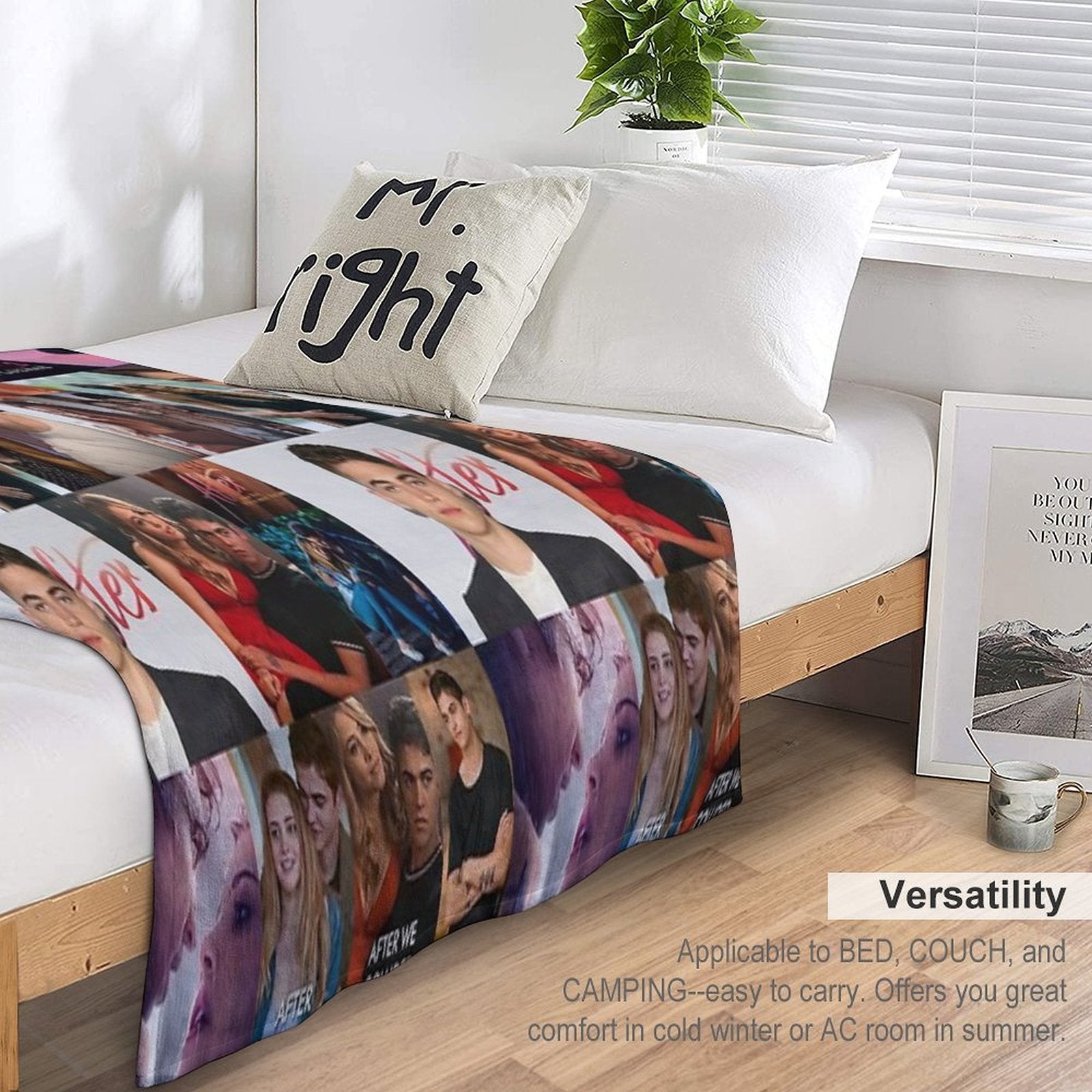 After Collage Multi-functional Throw Blanket