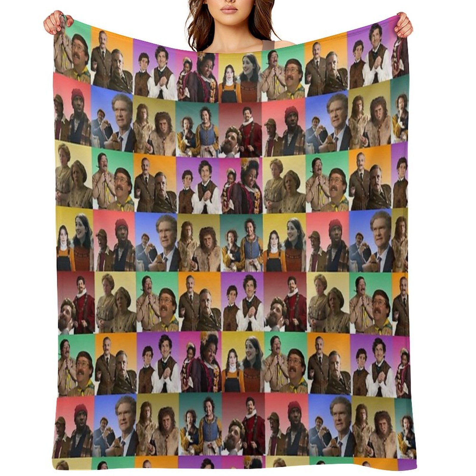 BBC Ghosts Retro Portraits Multi-functional Throw Blanket