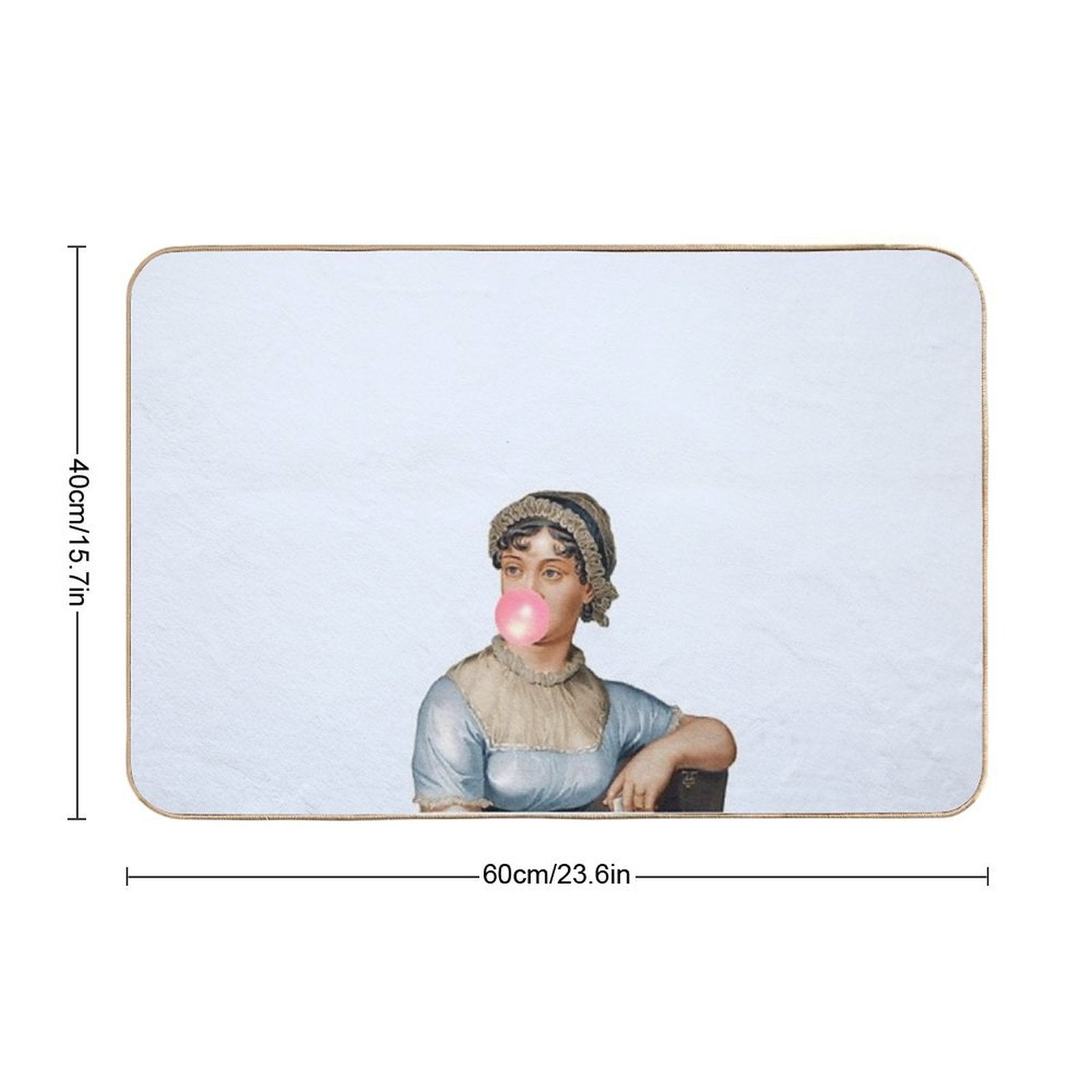 Jane Austen- Obstinate Headstrong Girl  Eco-Friendly Bath Mat