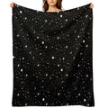 Black Universe Lightweight Throw Blanket