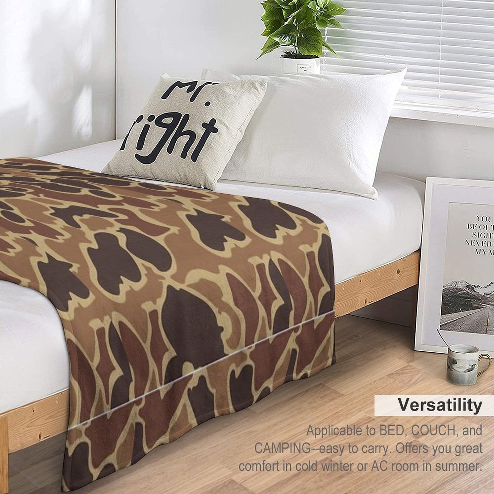 Duck Camo Comfort Throw Blanket