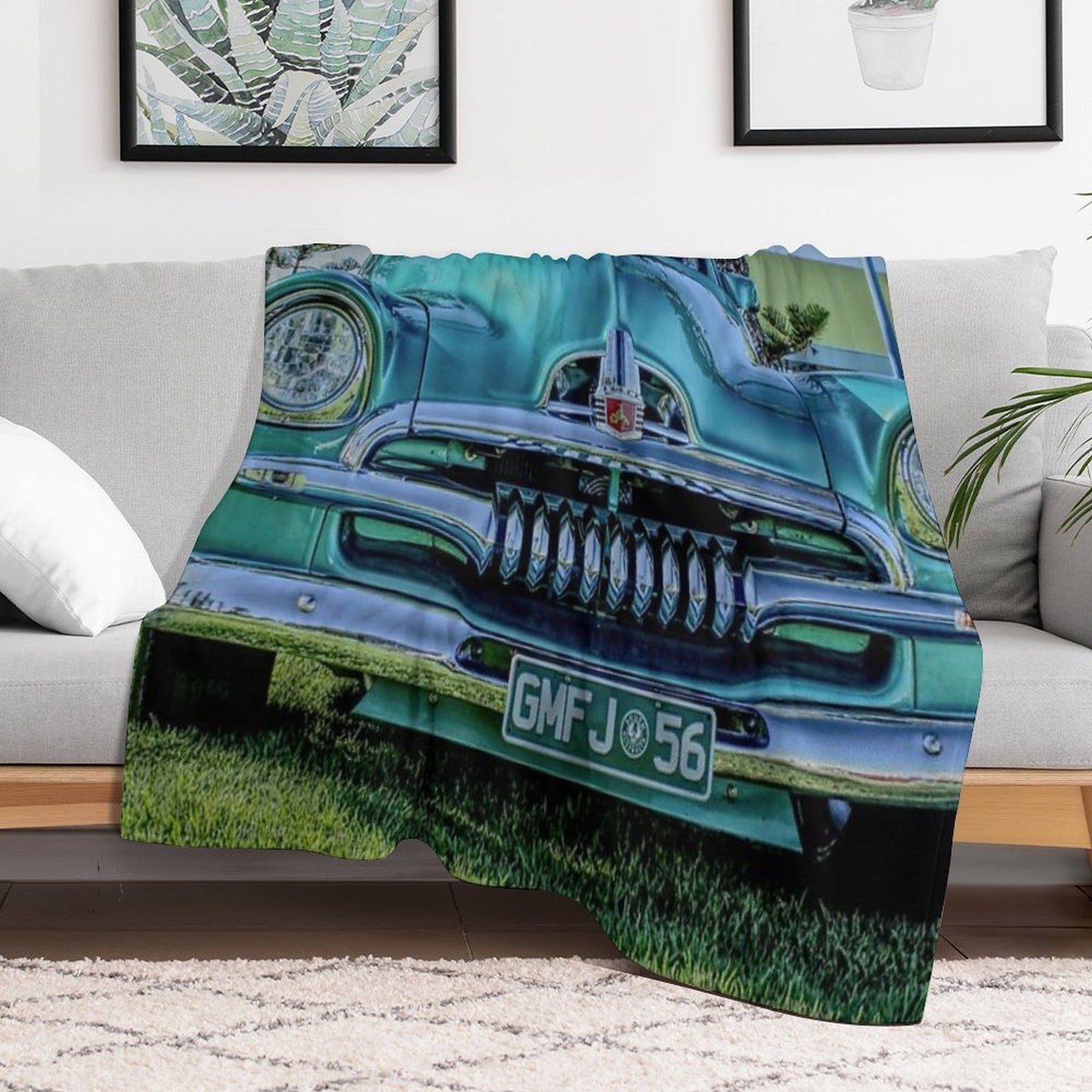 Modified FJ Holden at Wigley Reserve Premium Throw Blanket