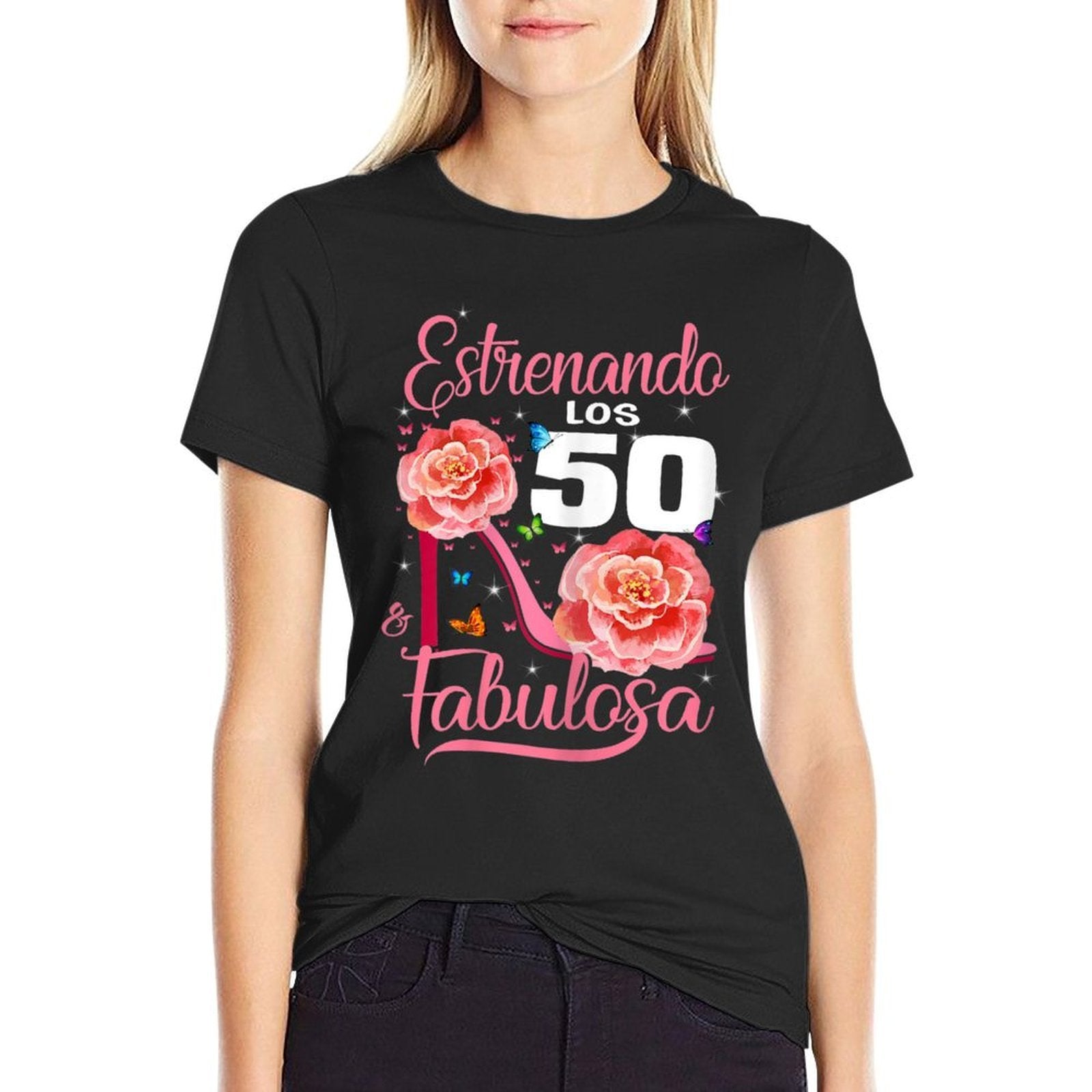 Womens Cumpleaños 50 Mujer Fabulosa Español 50th Birthday Spanish  Quick-drying T-Shirt
