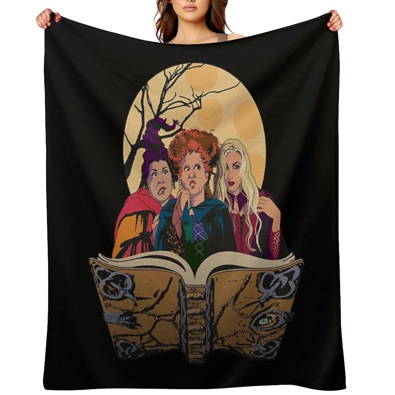 Hocus Pocus Sanderson Sisters Premium Throw Blanket