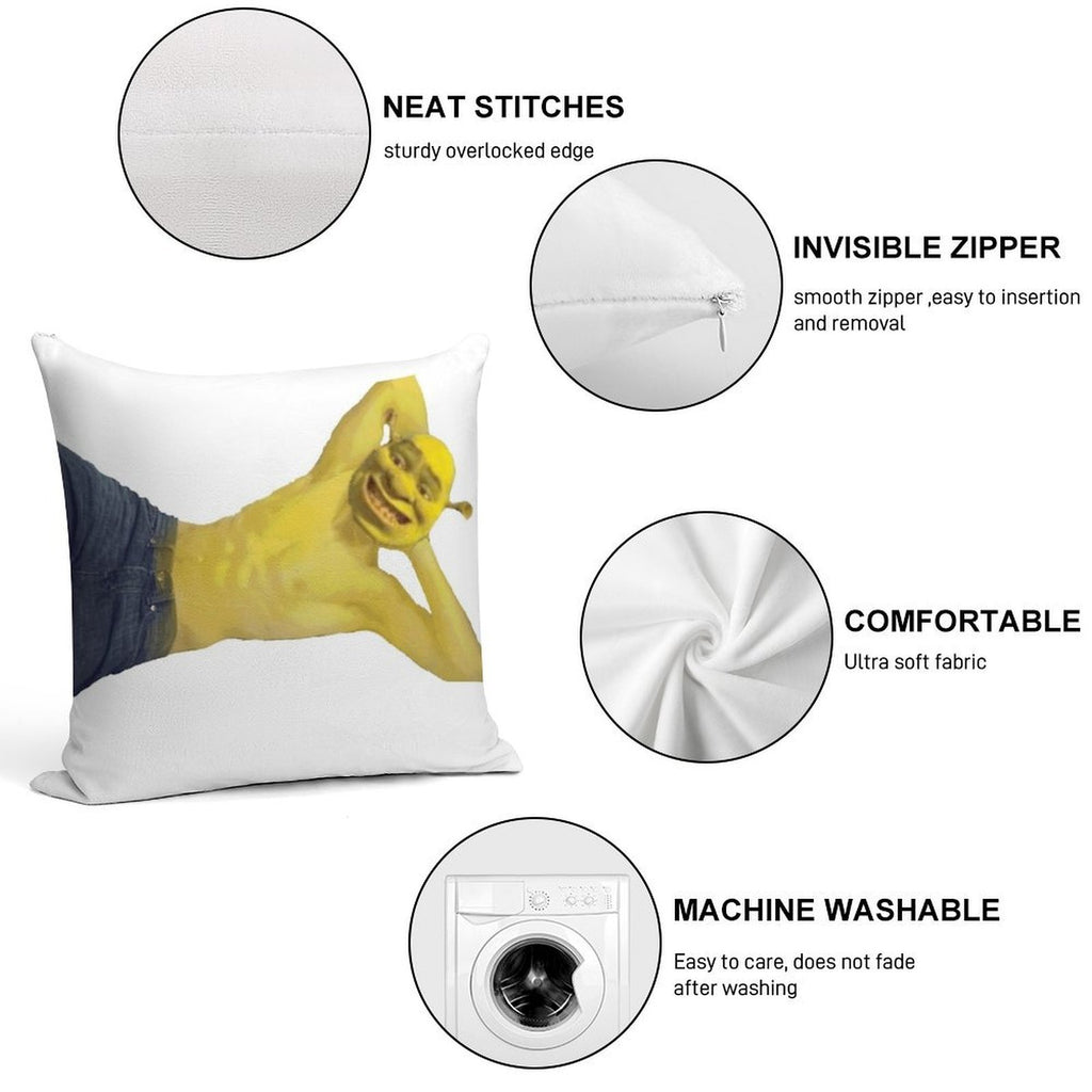 SEXXXYYY SHREK! Soft Warmth Comfort Throw Pillow