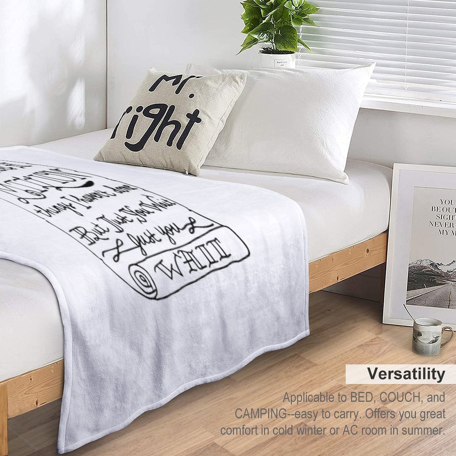 Alexander Hamilton Scroll Versatility Throw Blanket