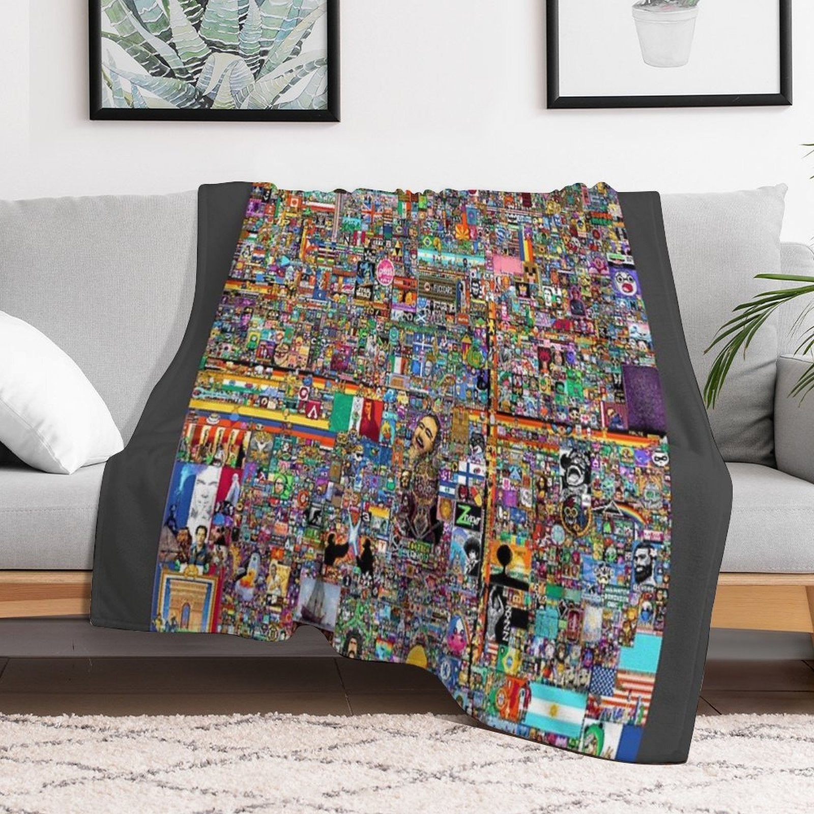 RPlace 2022 Blanket Eco-conscious Throw Blanket