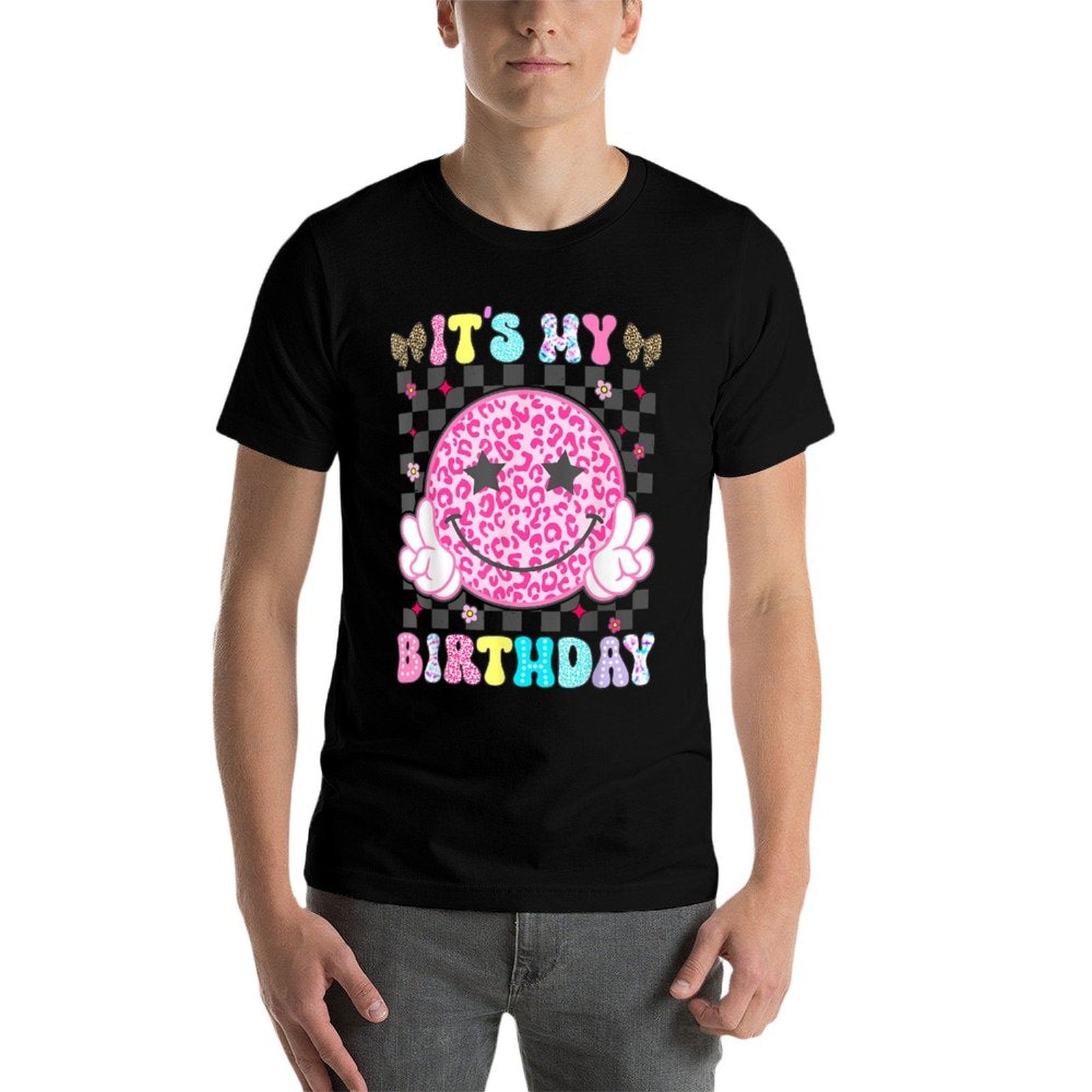 Its My Birthday for Girls Womenns Kid Smile Face  Easy-care T-Shirt