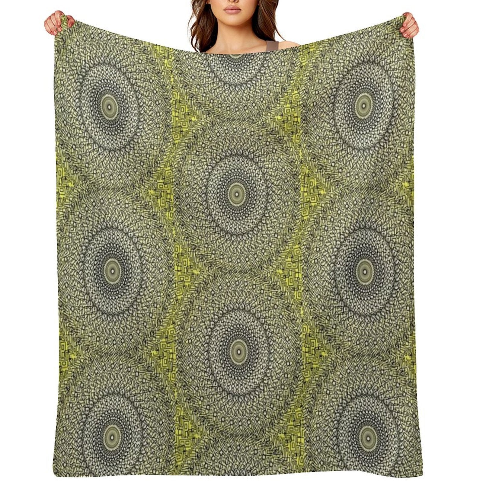 Spiral of Gold Comfort Throw Blanket