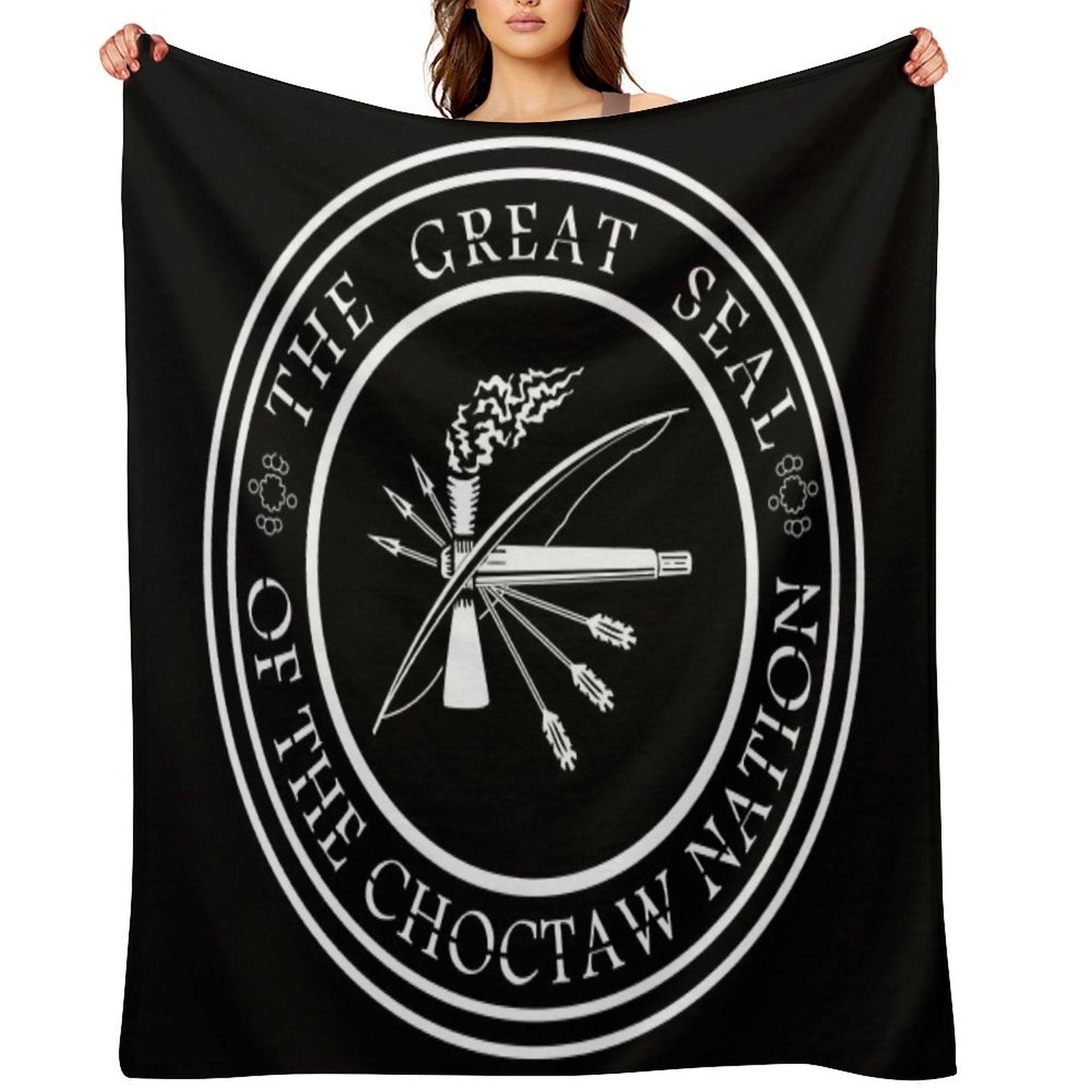 Choctaw Nation Wrinkle-free Throw Blanket