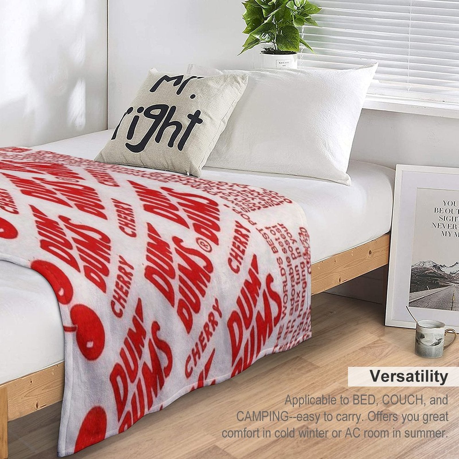 Cherry Dum Dum Gift-ready Throw Blanket