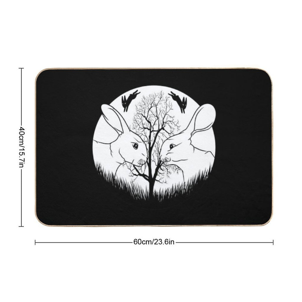 Watership Down Rabbits  Toxin-Free Bath Mat