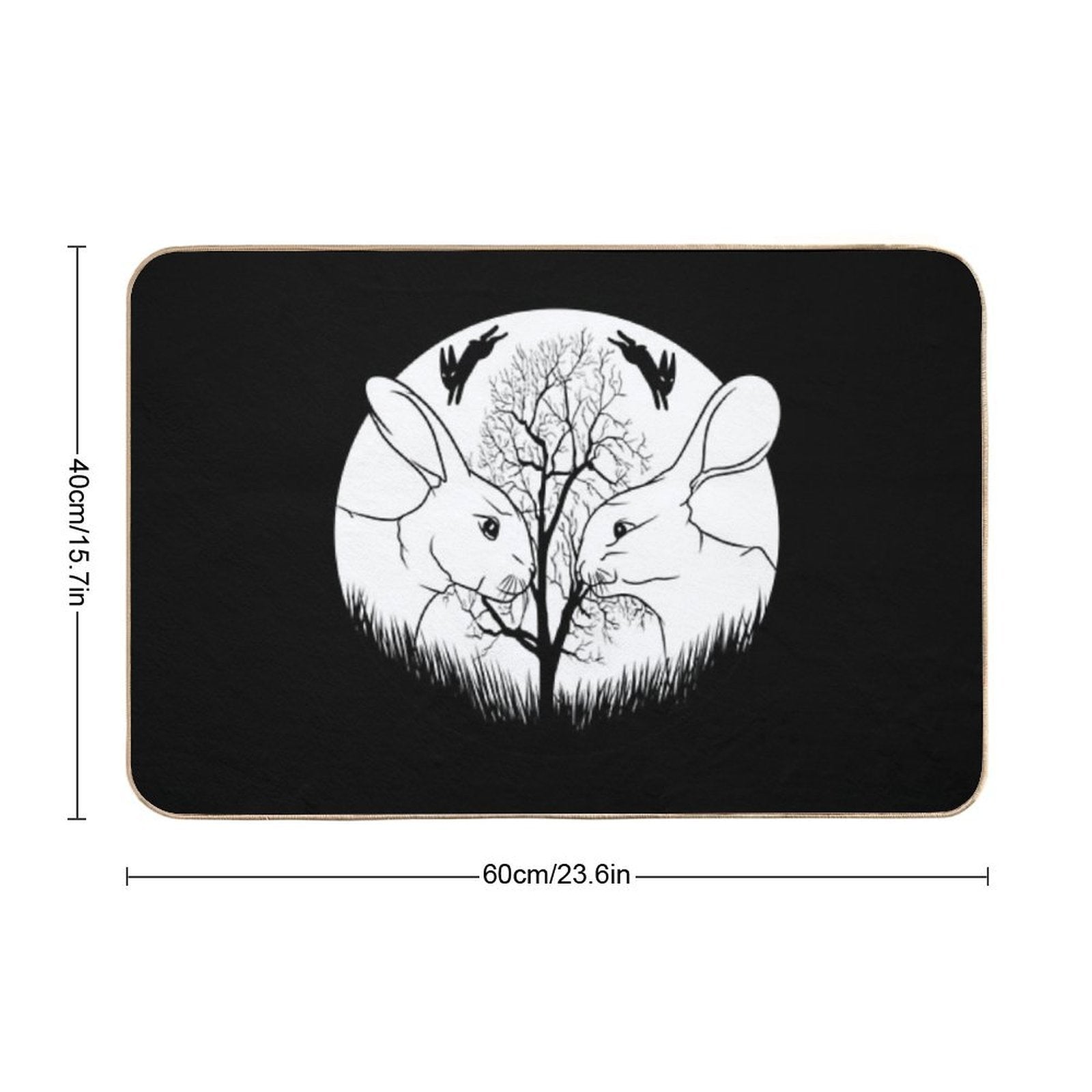 Watership Down Rabbits  Toxin-Free Bath Mat