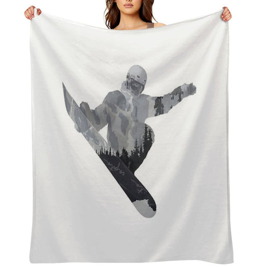 Snowboard Exposure SP  DopeyArt Eco-conscious Throw Blanket