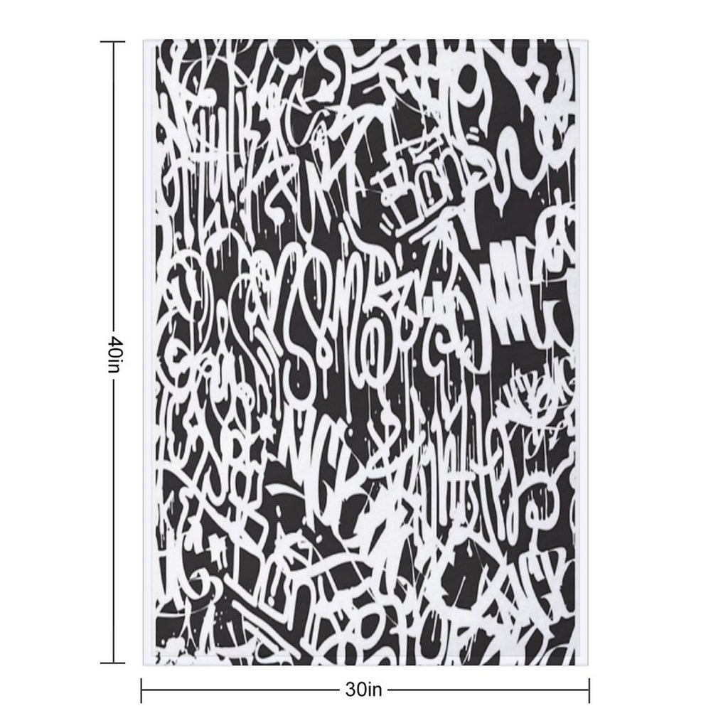 All There in Black And White Premium Throw Blanket