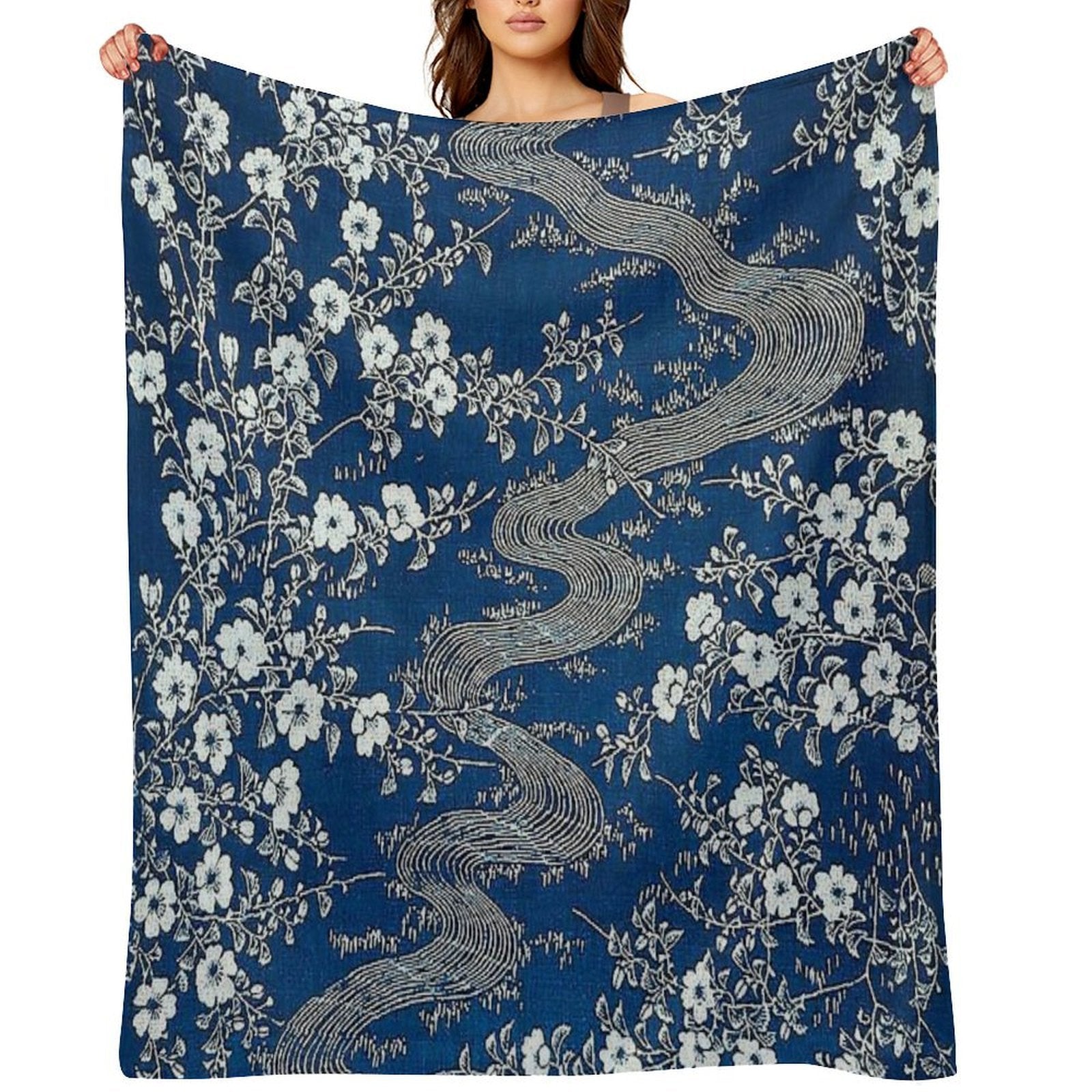 Vintage Textile, Japanese, Late Edo Period Multi-functional Throw Blanket