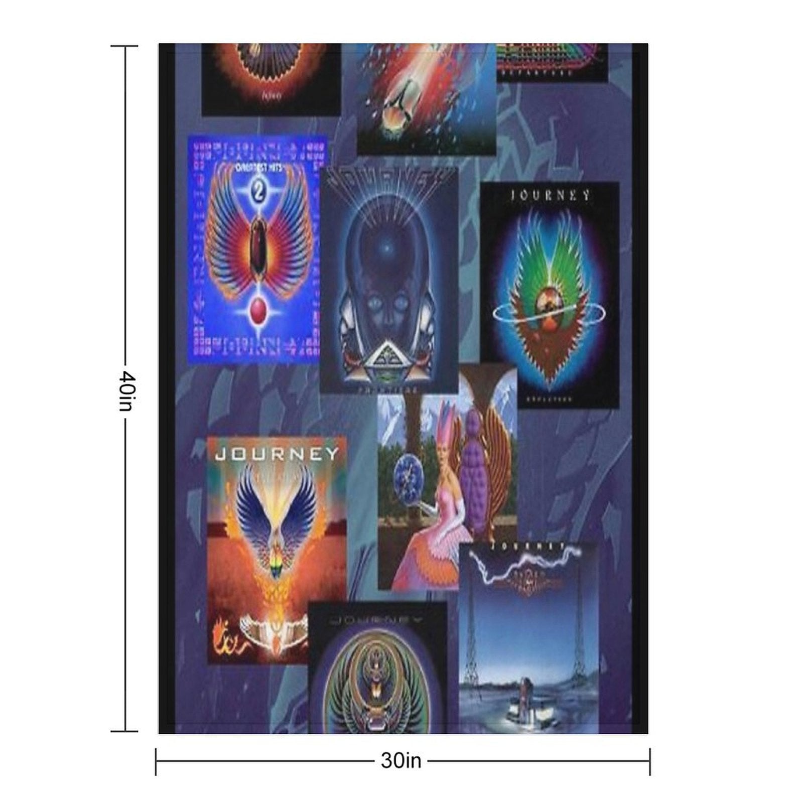 Collage Album Cover Quick-dry Throw Blanket