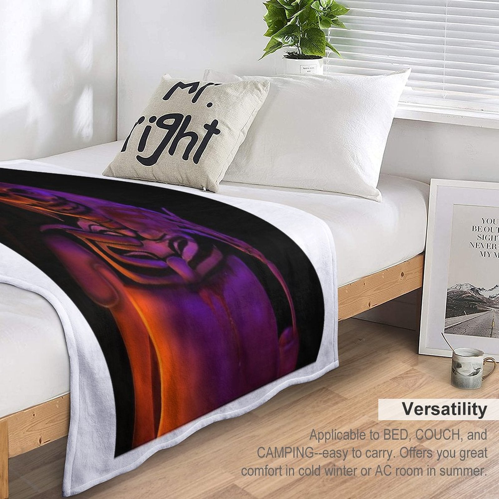 Skele-drei Wrinkle-free Throw Blanket