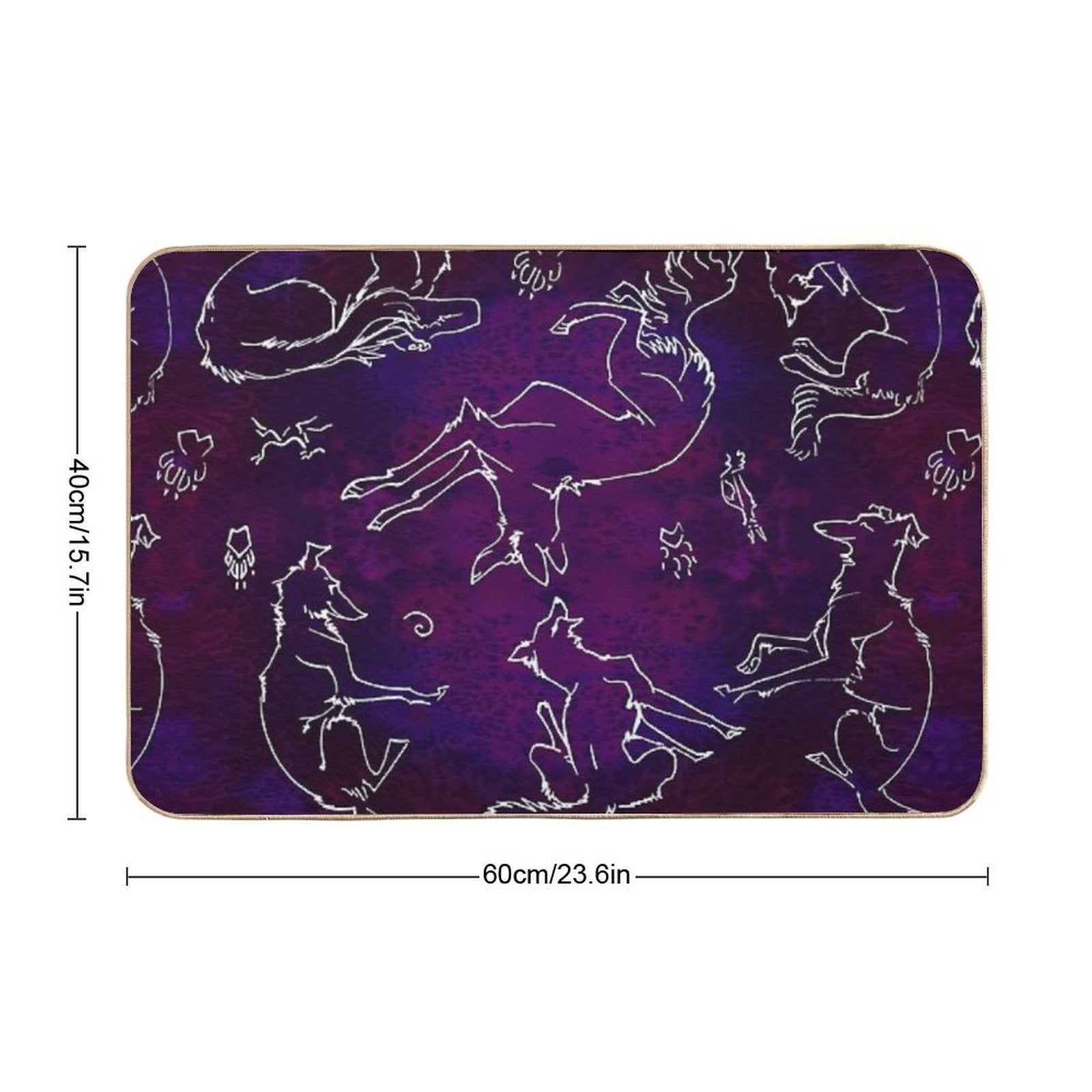 Noodle Doodle Nebula  Easy Maintenance Bath Mat