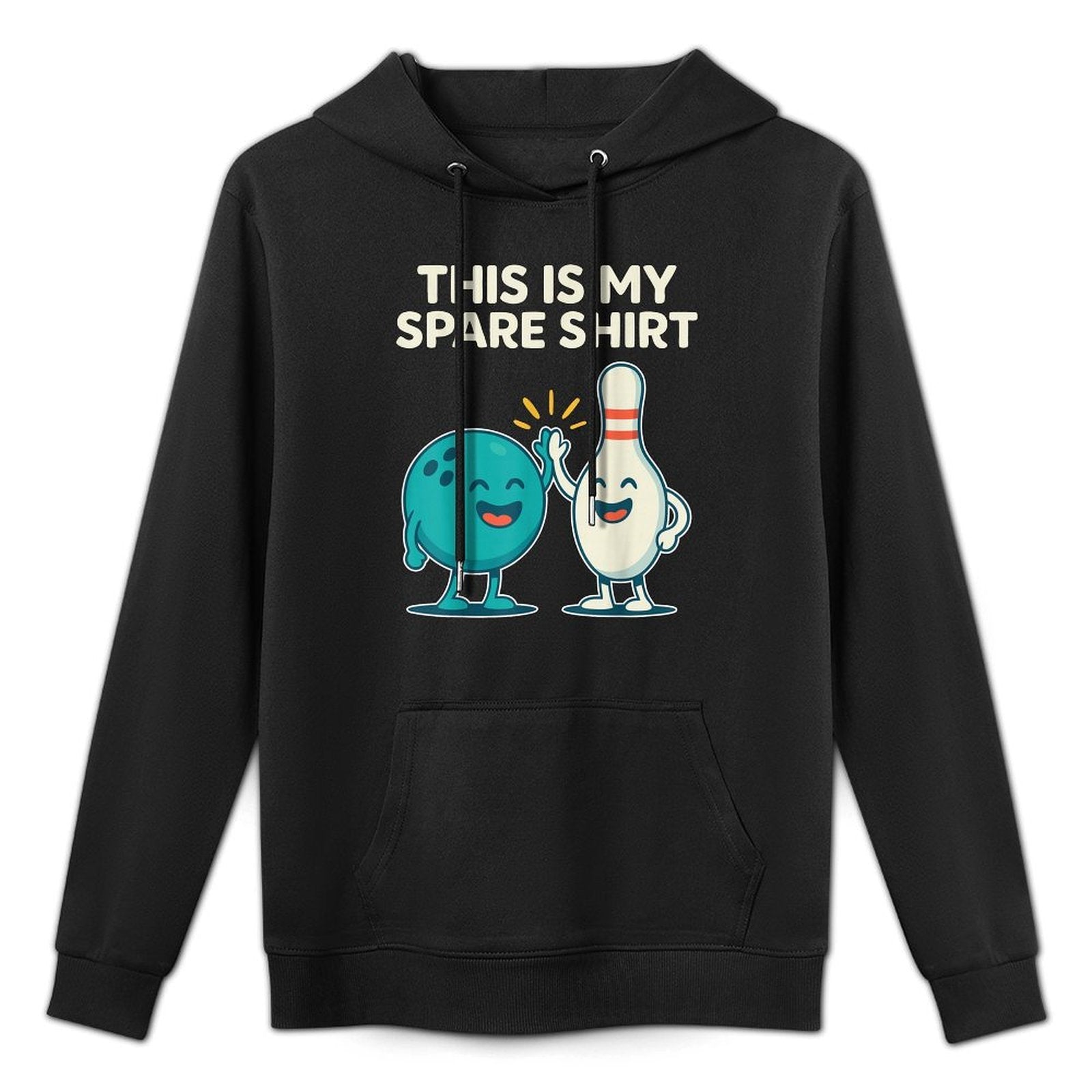 Cool Bowling Men Dad Bowler Fun Crazy Best Funny Bowling Durable Construction Hoodie