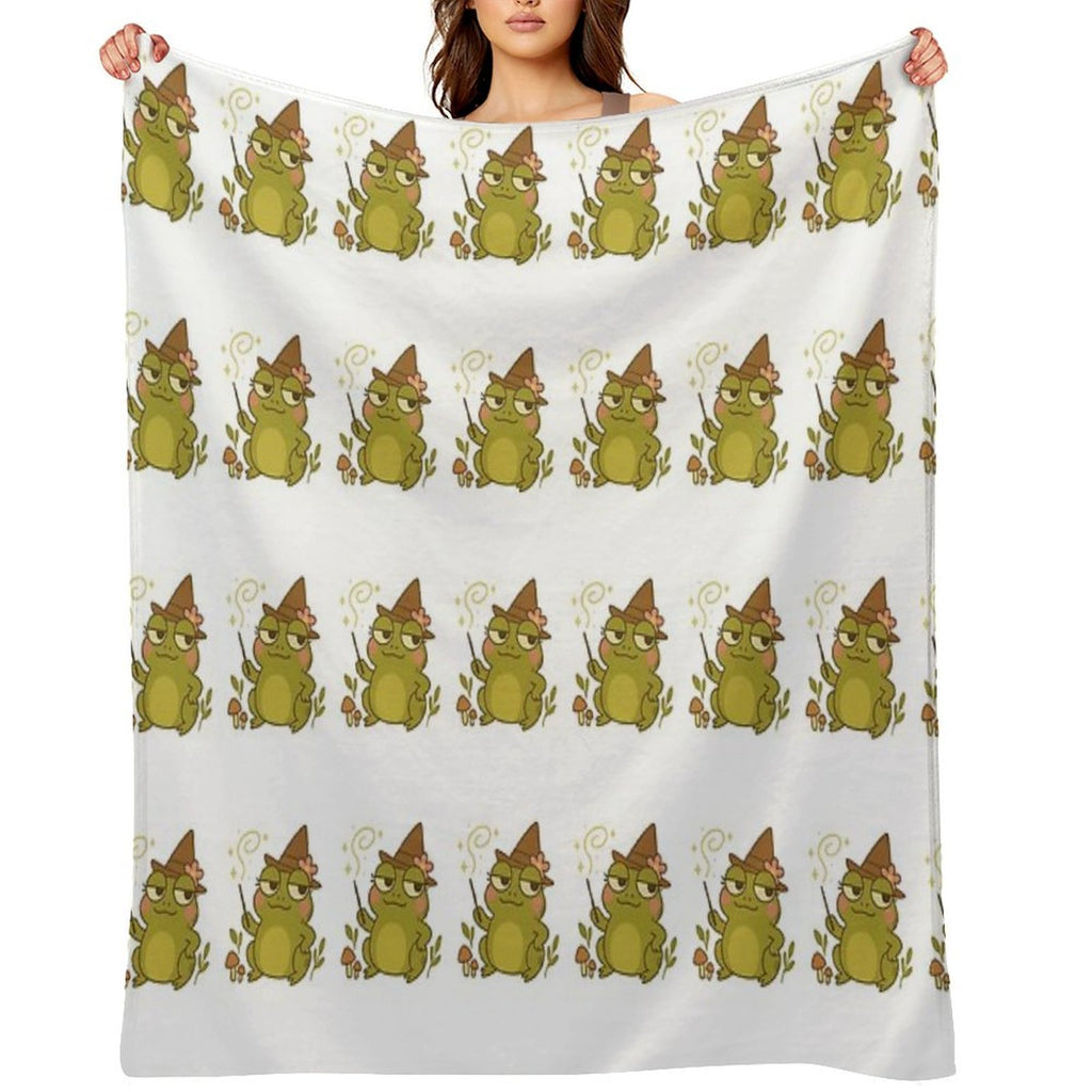 Twigs Frog Compact Throw Blanket