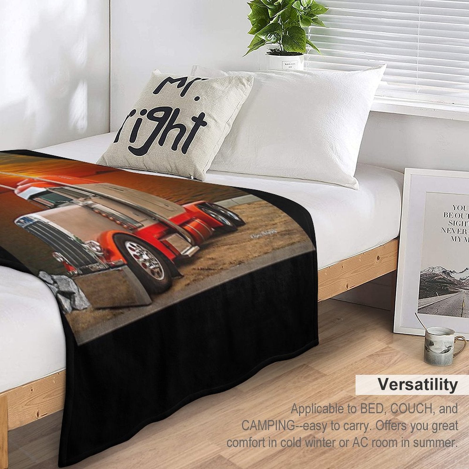 Cool Peterbilt Easy Care Throw Blanket