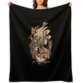 Funny Ramen Premium Throw Blanket