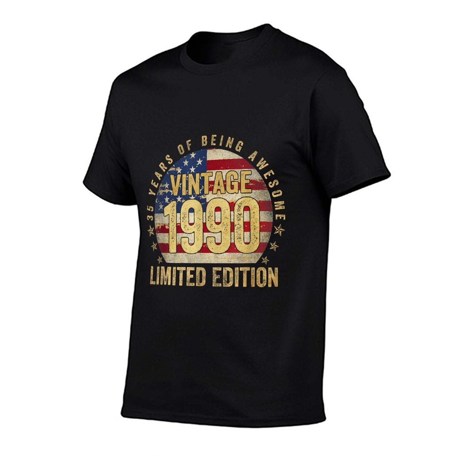 Vintage Made In 1990 American 35th Birthday Gifts Men  Quick-drying T-Shirt