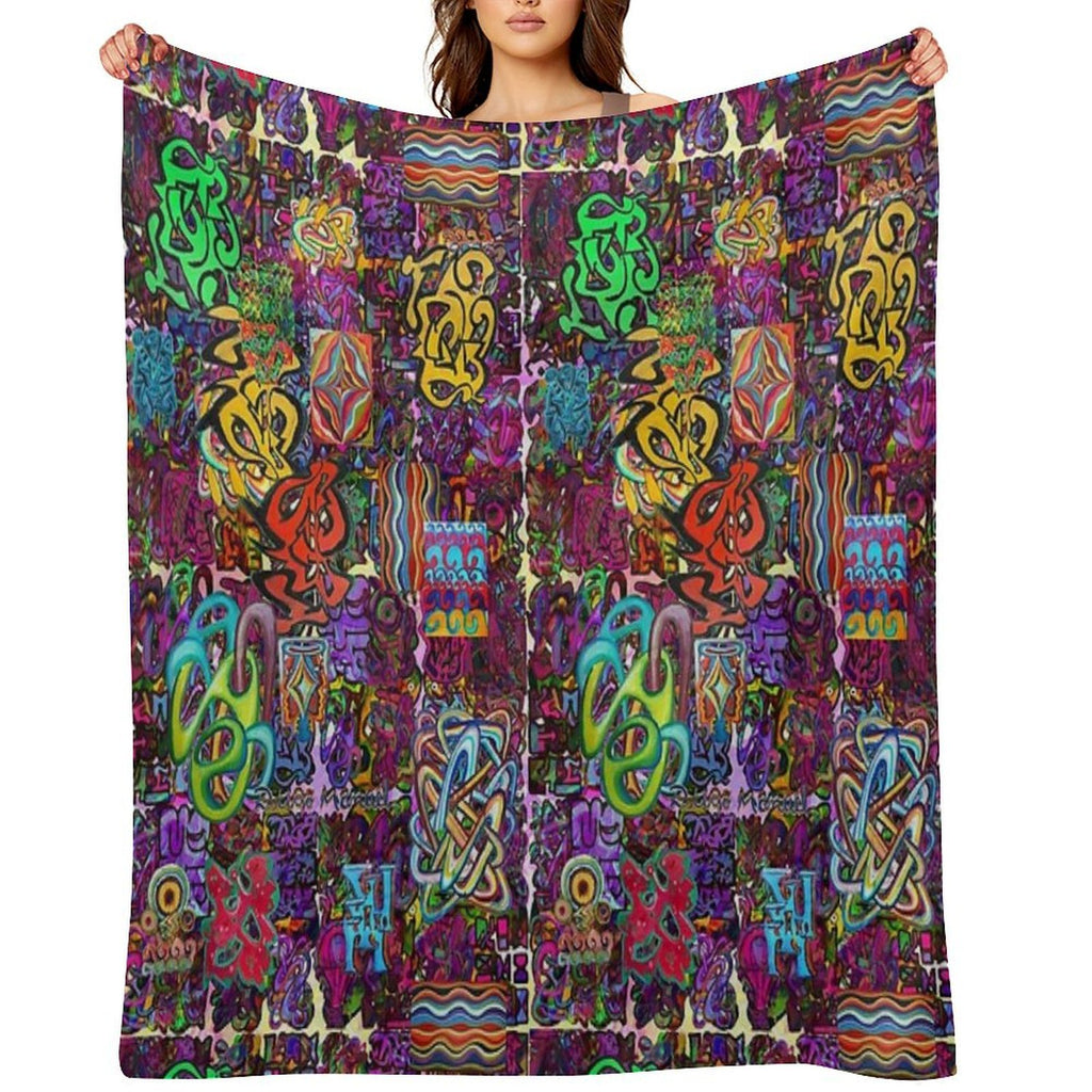 Pop Abstract Lightweight Throw Blanket