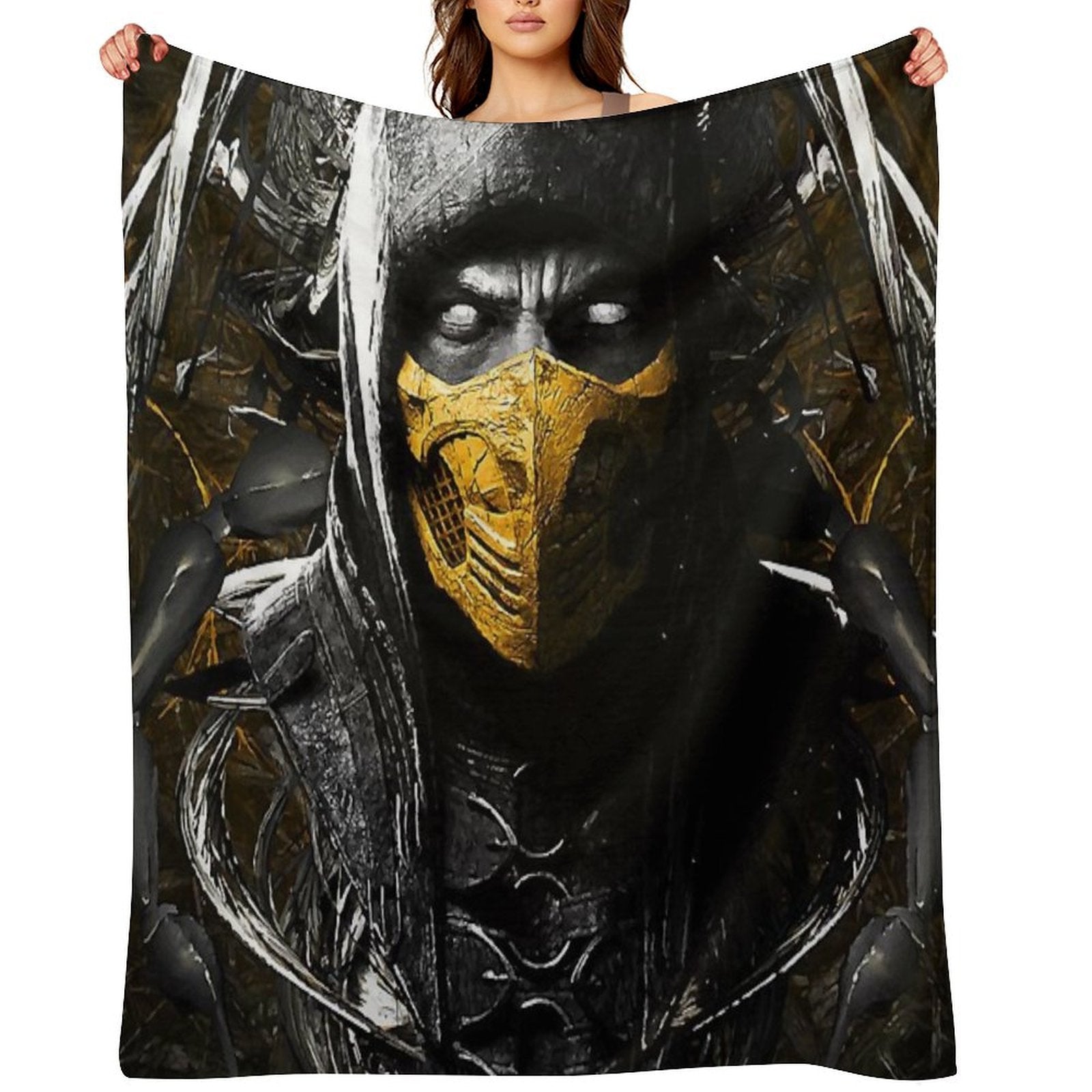 Mortal Kombat X Scorpion Plush Throw Blanket