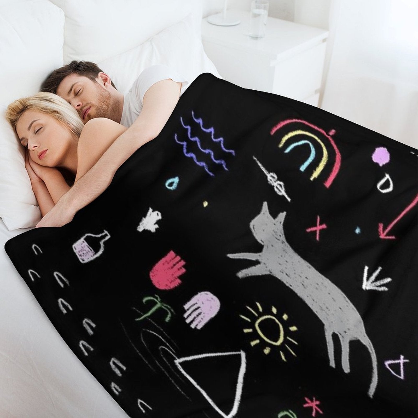 Chalk Board Dream Scape All-season Throw Blanket