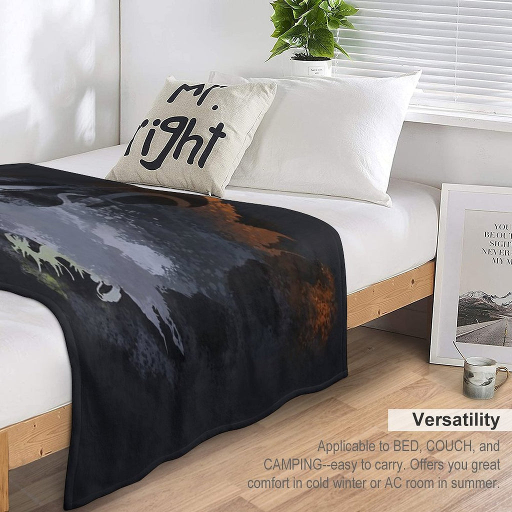 Final Fantasy XV Logo Plush Throw Blanket